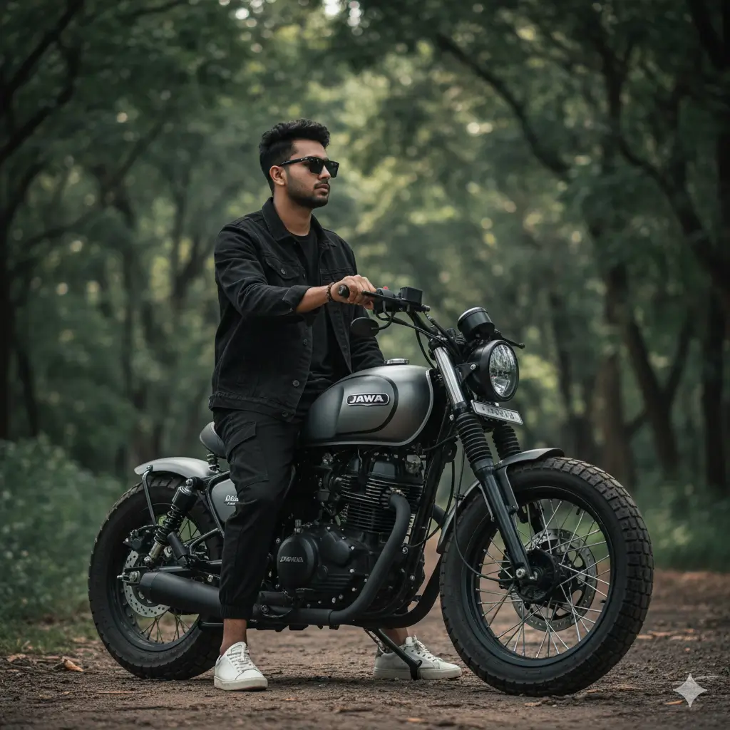 Bobber Motorcycle Portrait